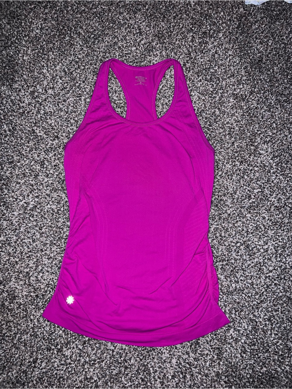 Women’s Racerback Tank Top with Cinched Sides in Magenta